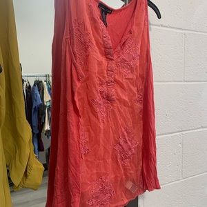 RXB Short Sleeve Blouse in Peach